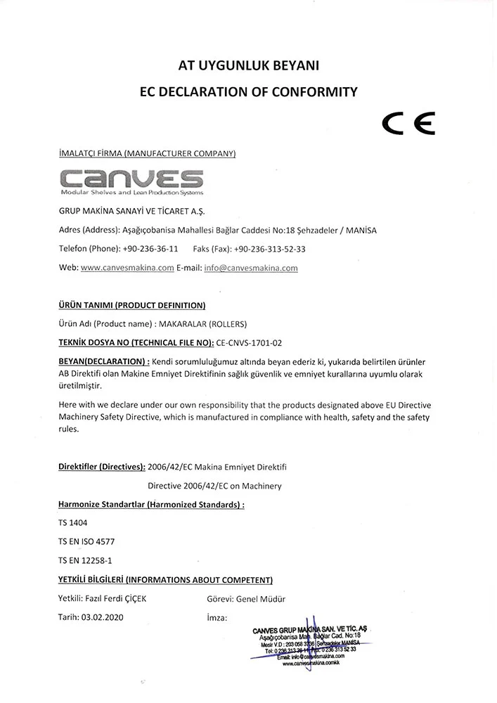 RoHS Certificate